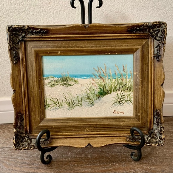 Mid. Century Modern Canvas Oil Signed Framed Artwork - Picture 1 of 14